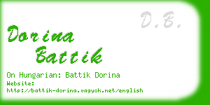 dorina battik business card